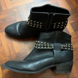 Black Western Ankle Boots